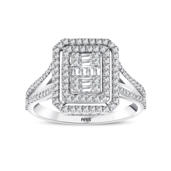 0.69 Karat Pırlanta Baget Yüzük