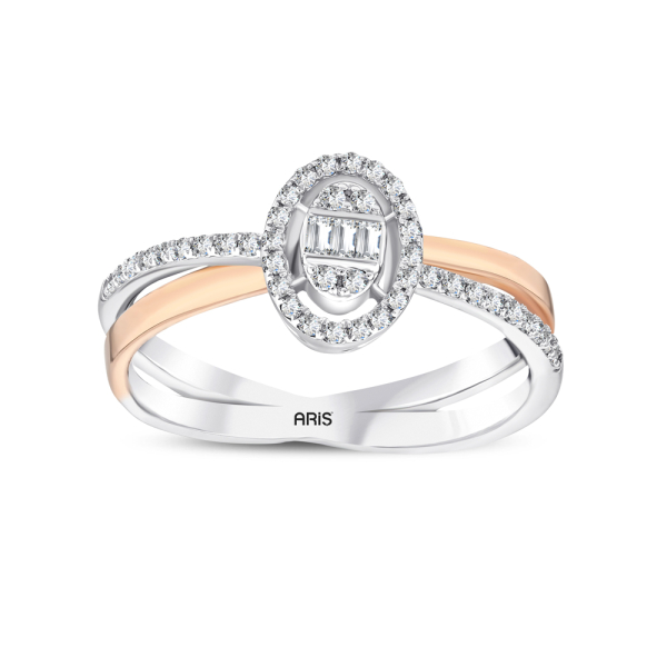 0.64 Karat Pırlanta Baget Yüzük