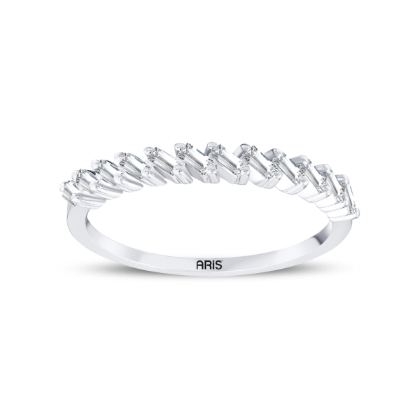 0.20 Karat Baget Yarımtur Pırlanta Yüzük