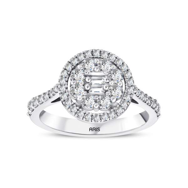 0.90 Karat Fantezi Pırlanta Yüzük