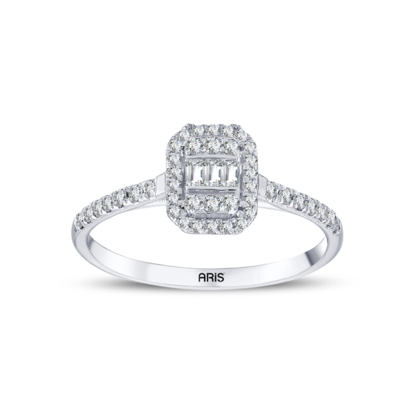 0.30 Karat Baget Pırlanta Yüzük