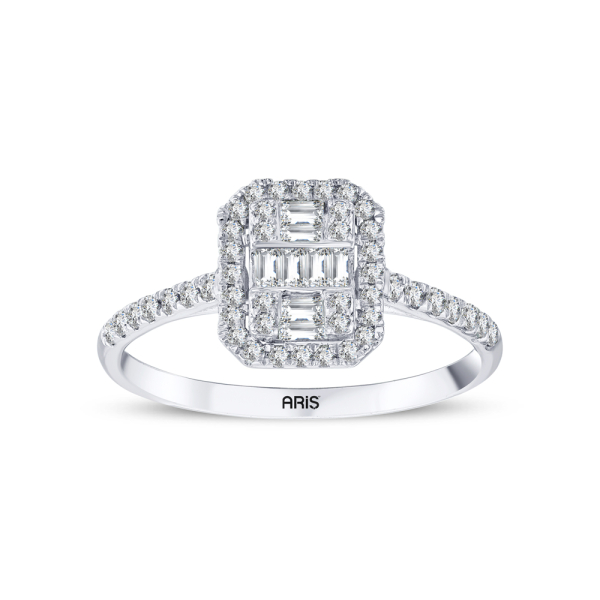 0.38 Karat Baget Pırlanta Yüzük