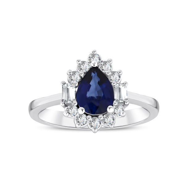 Damla Kesim Safir Pırlanta Yüzük