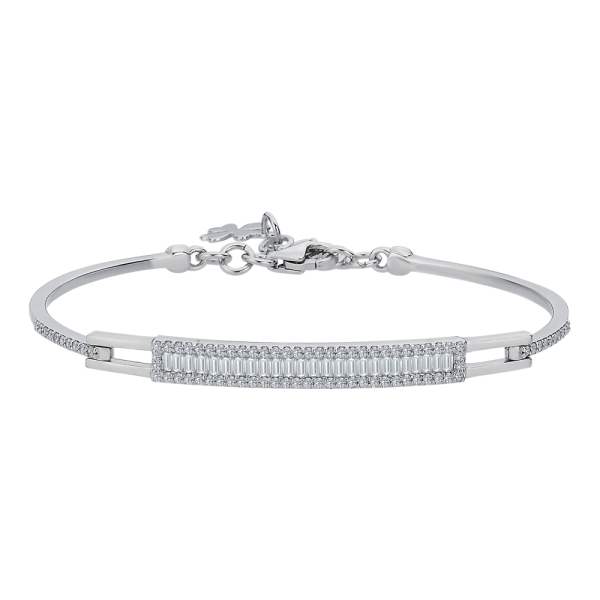 0.82 Karat Pırlanta Baget Kelepçe Bileklik