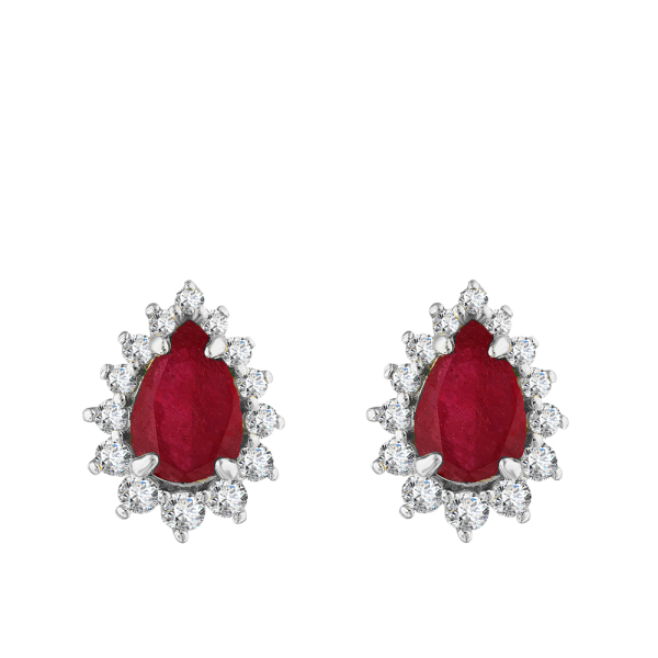 Damla Yakut Pırlanta Küpe