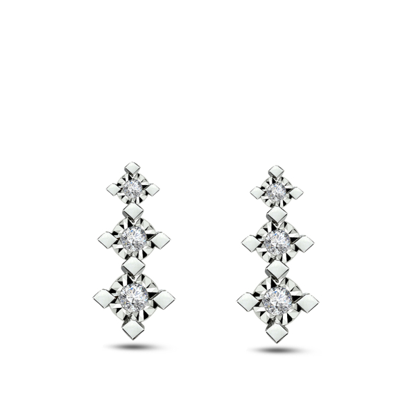 Pırlanta Tria Küpe