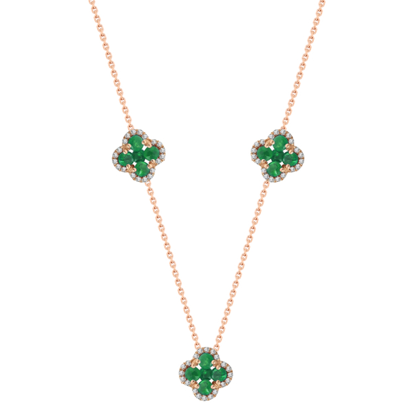 Zümrüt Şans Pırlanta Kolye