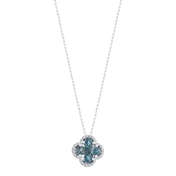 London Blue Topaz Pırlanta Kolye