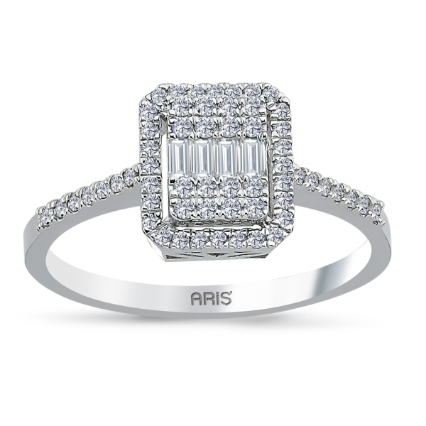 0.32 Karat Pırlanta Baget Yüzük