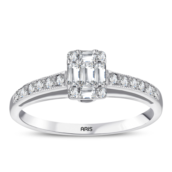 0.35 Karat Pırlanta Baget Yüzük