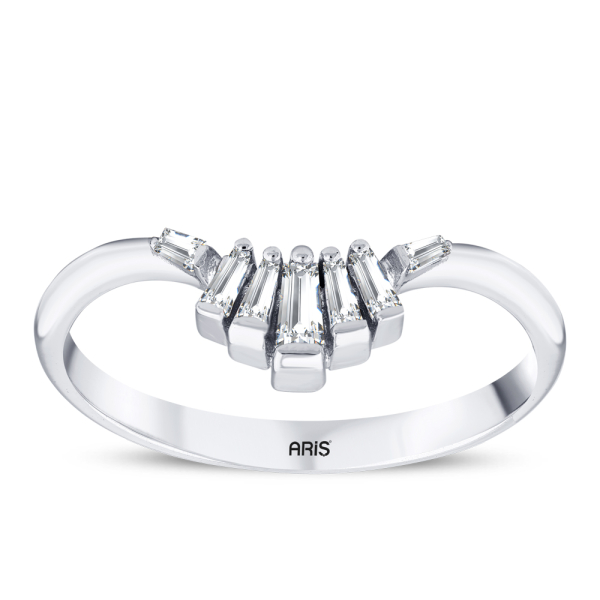 0.14 Karat Baget Pırlanta Yüzük