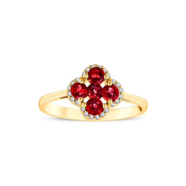 0.69 Karat Yakut Pırlanta Yüzük