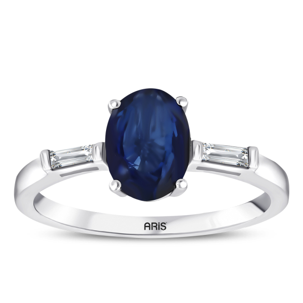 1.70 Karat Safir Pırlanta Yüzük