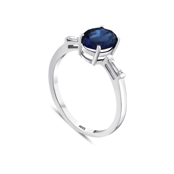 1.70 Karat Safir Pırlanta Yüzük