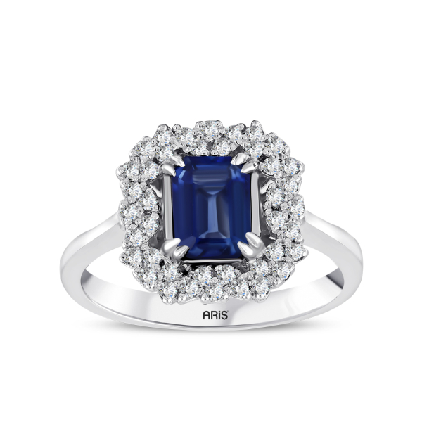 1.03 Karat Safir Pırlanta Yüzük