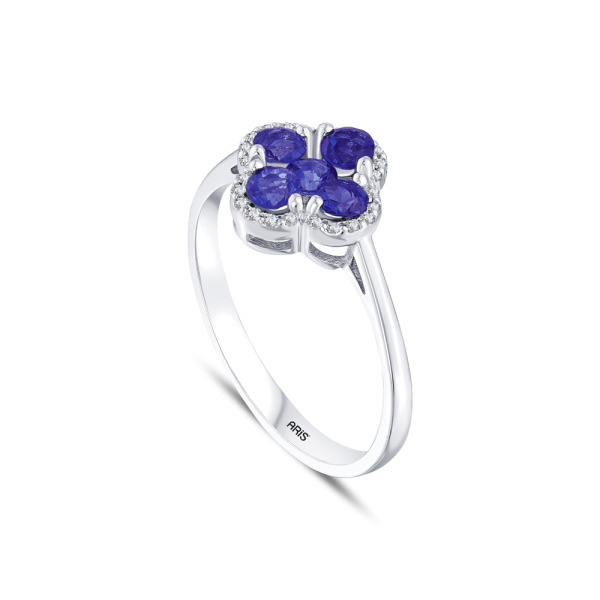 0.24 Karat Safir Pırlanta Yüzük