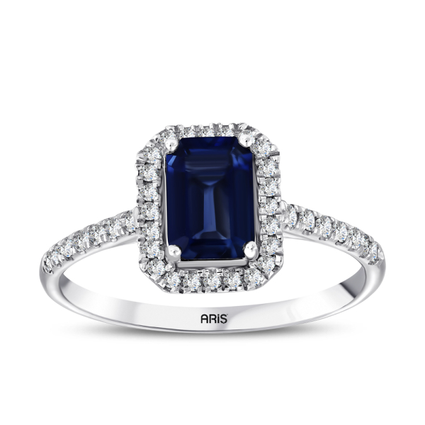 1.22 Karat Safir Pırlanta Yüzük