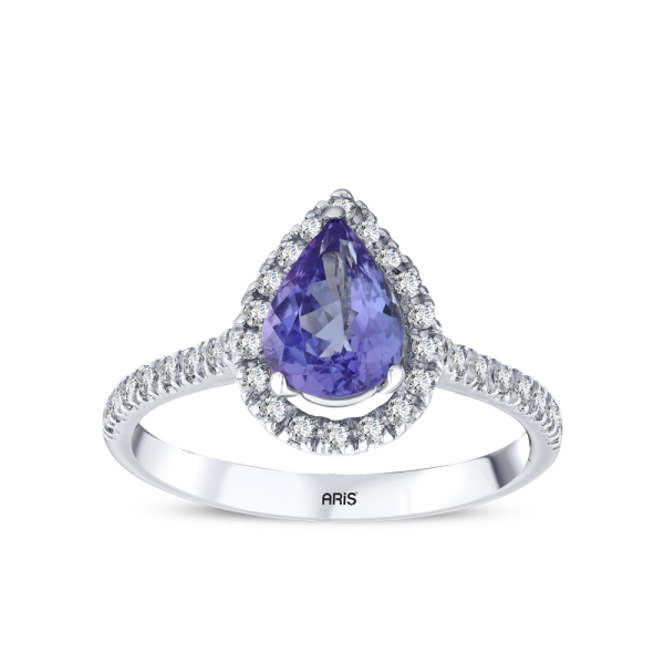 1.32 Karat Tanzanit Pırlanta Yüzük