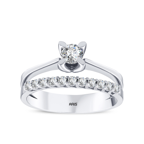 Tektaş Yarımtur Pırlanta Yüzük