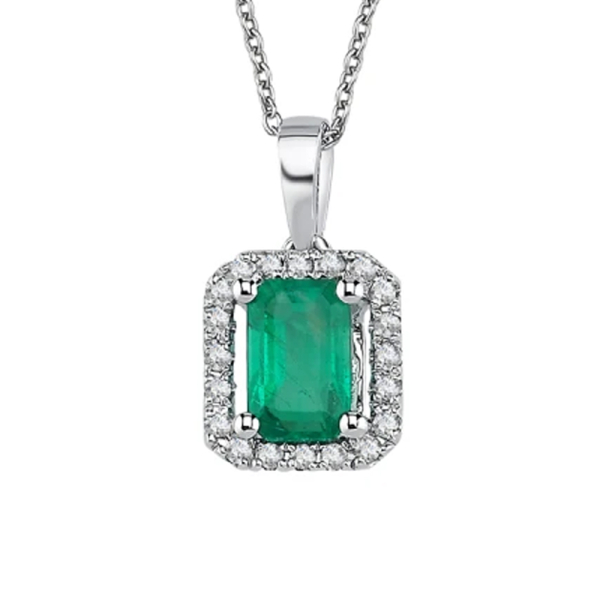 Pırlanta Zümrüt Kolye