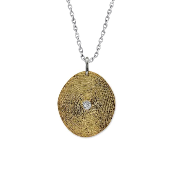 Pırlanta Parmak İzi Kolye