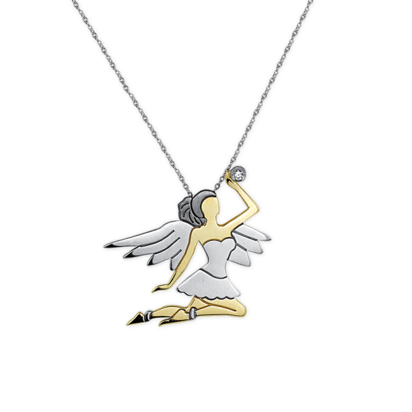 Pırlanta Altın Peri Kolye