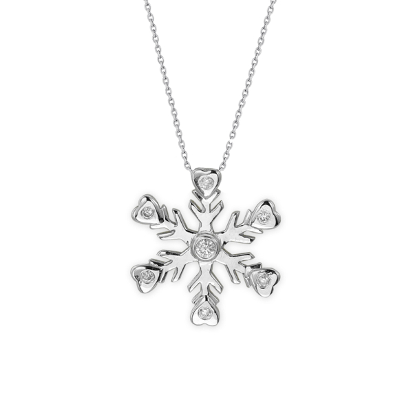 Pırlanta Kar Tanesi Kolye