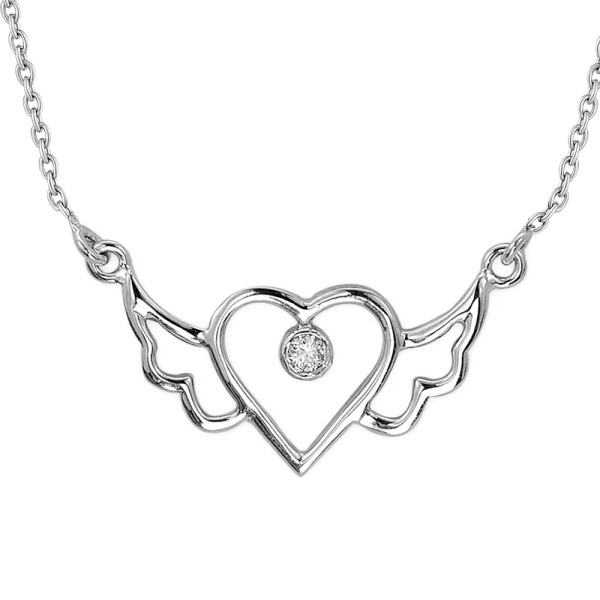 Sevginin Kanatları Pırlanta Kolye