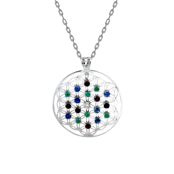 Pırlanta Semboller Yaşam Çiçeği