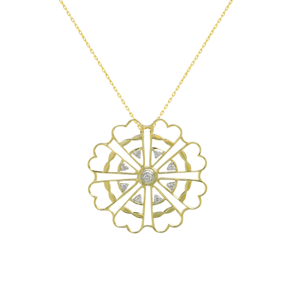 Pırlanta Altın Duyarlılık (Hydrazoz) Sembol Kolye