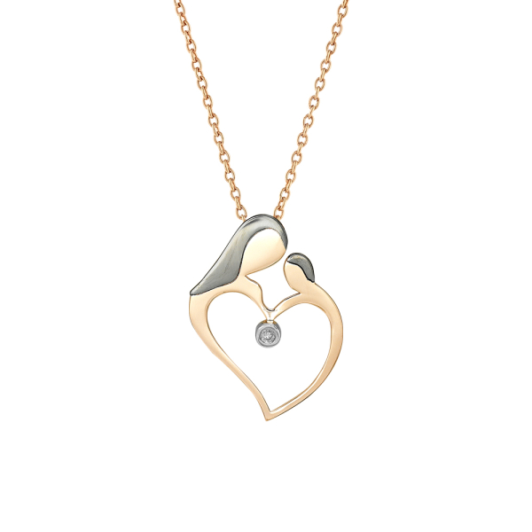 Pırlanta Anne Çocuk Kolye