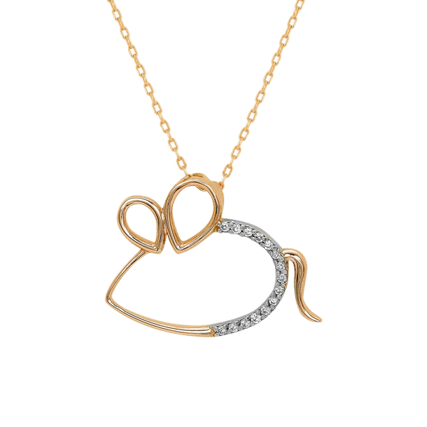 Pırlanta Fare Kolye