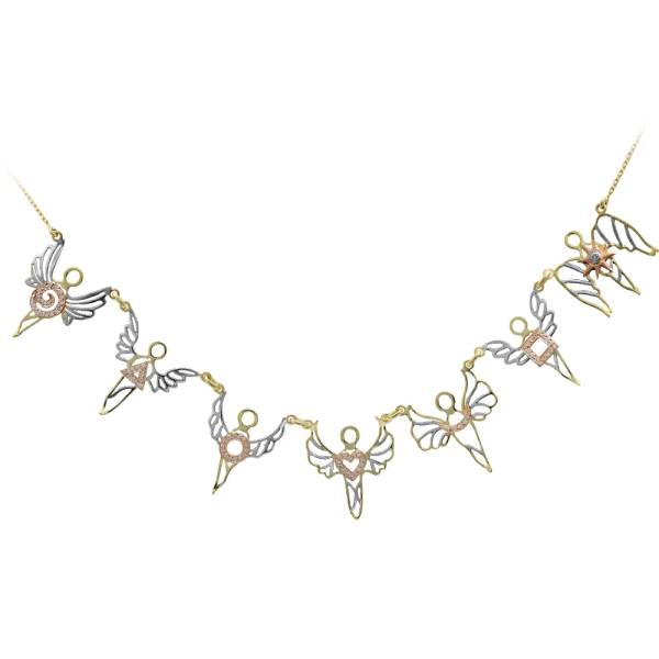 Pırlantalı 7 Melek Kolye