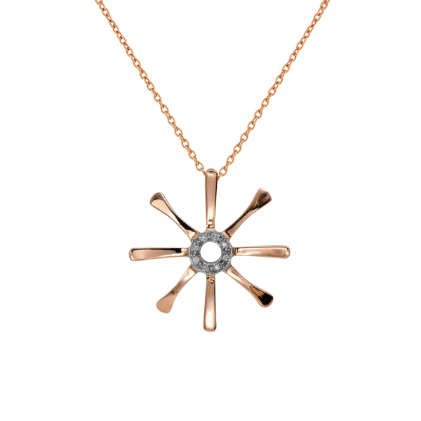 Pırlanta Altın Yaşam (Diatom) Sembolü Kolye