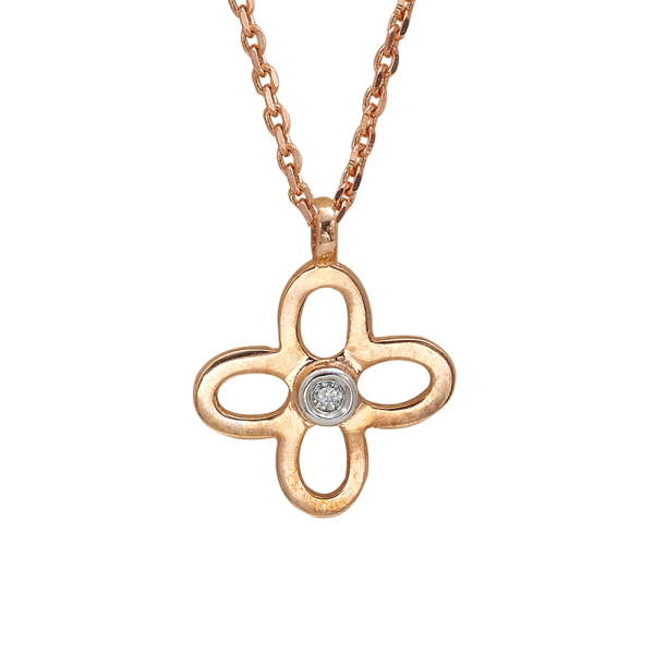 Pırlanta Varlık Sembolü Kolye