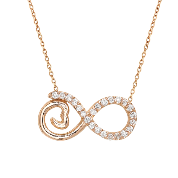 Pırlantalı Sonsuzluk Kolyesi