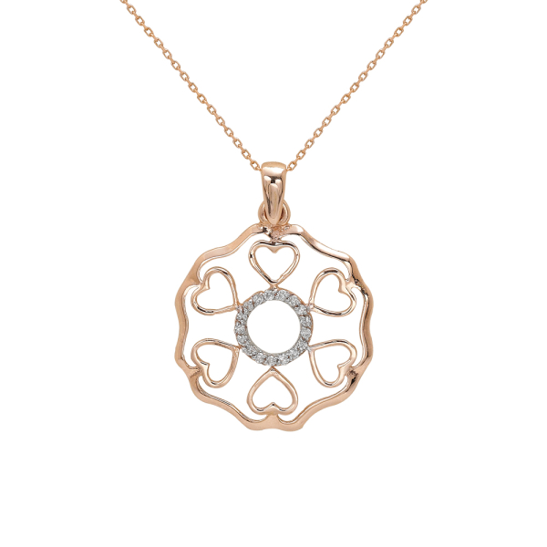 Pırlanta Kalp Kolye