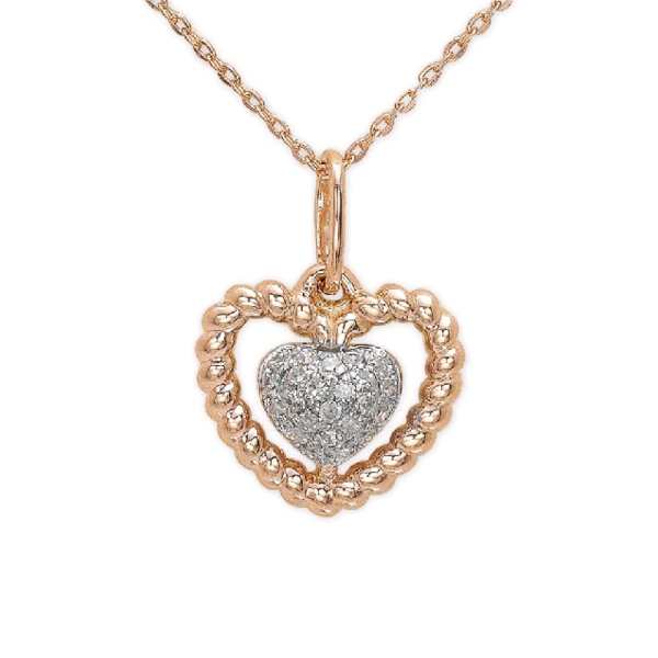 Pırlanta Kalp Kolye