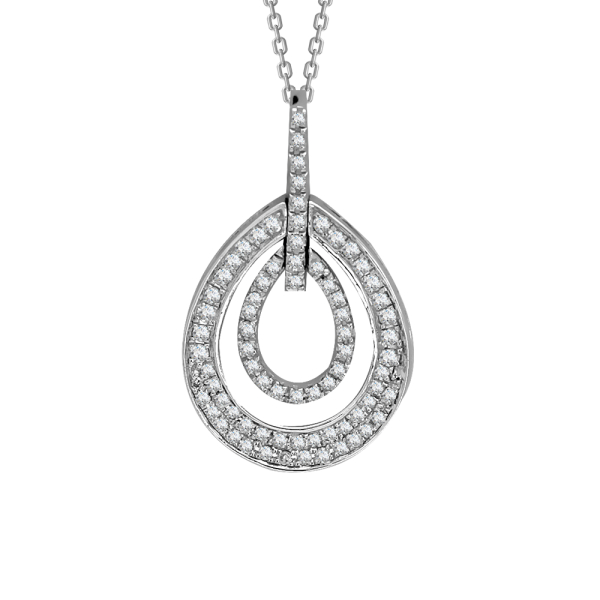 Pırlanta Damla Trend Kolye