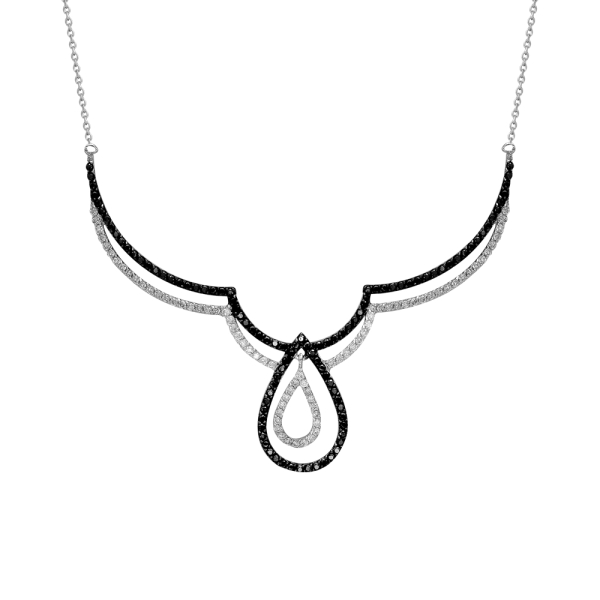 Siyah ve Beyaz Pırlanta Gerdanlık