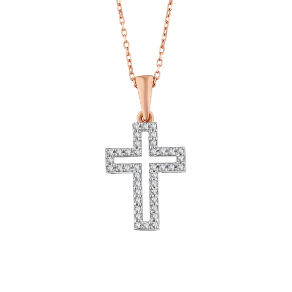 Pırlanta Haç Kolye