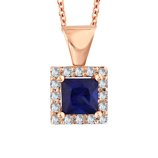 Safir Prenses Altın Kolye