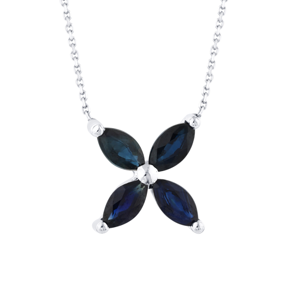 Markiz Şans Safir Kolye