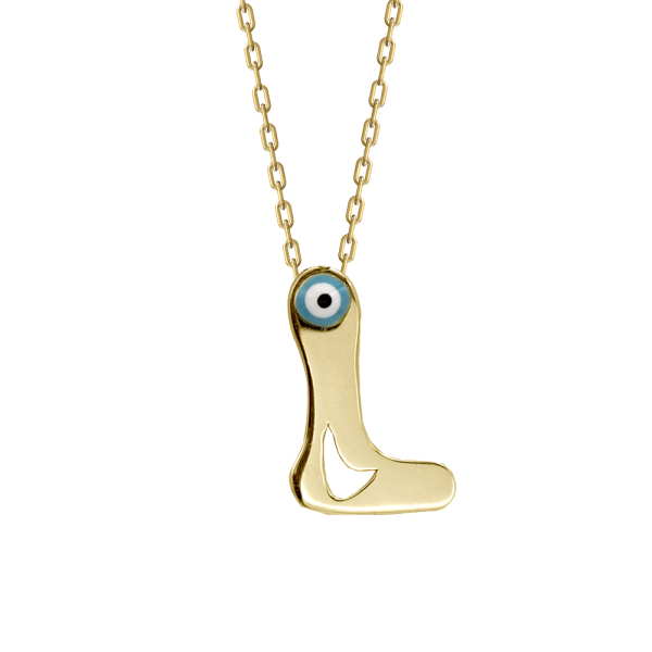 L Harfi Altın Kolye