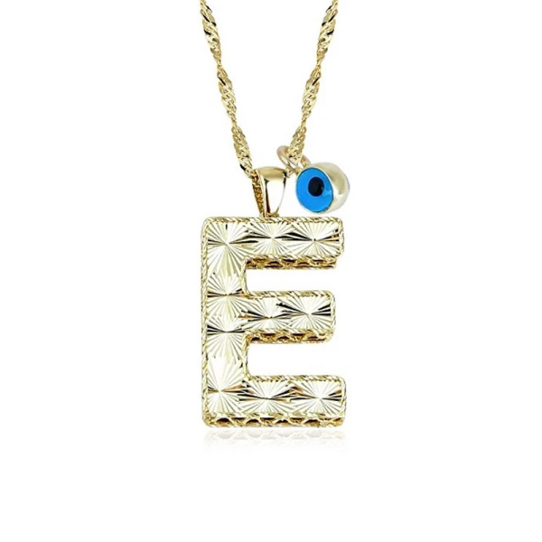 E Harfi Altın Kolye