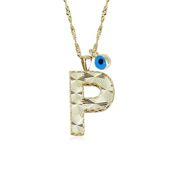 P Harfi Altın Kolye
