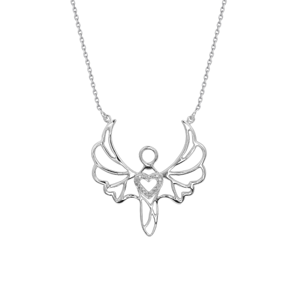 Pırlantalı Sevgi Meleği Cebrail Kolye