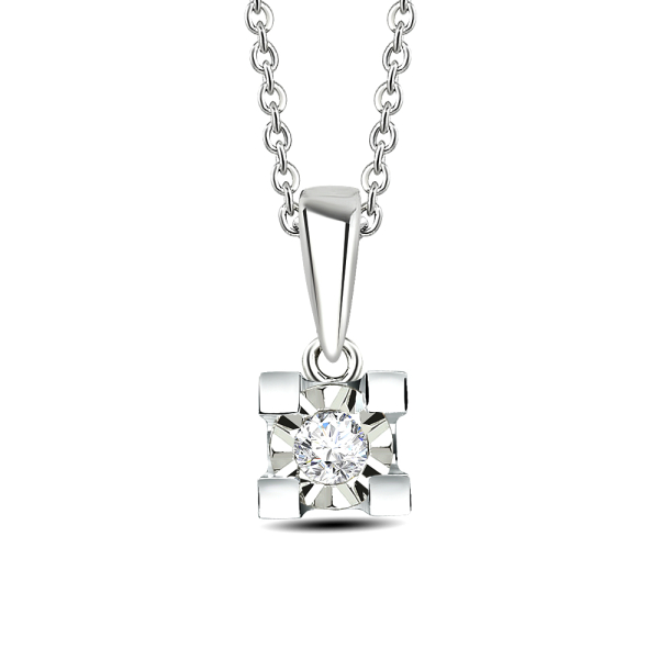 Pırlanta Tektaş Miracle Kolye (0.25 Karat Görünüm)