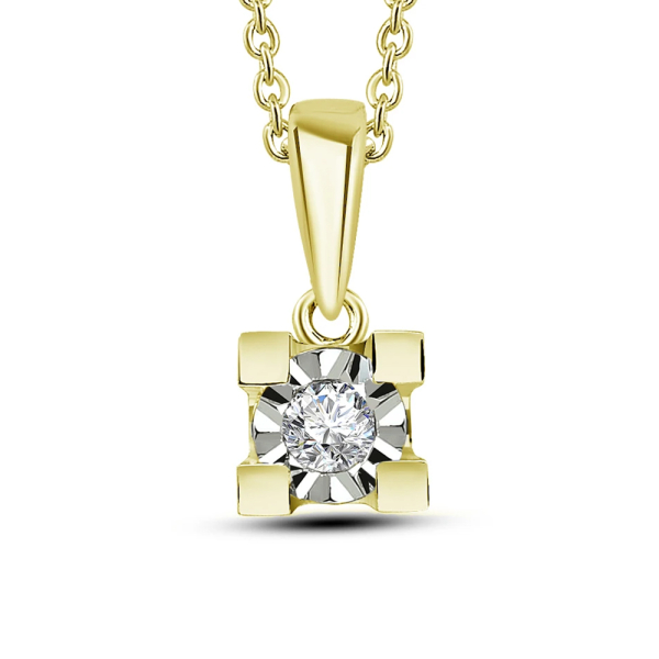 Pırlanta Tektaş Miracle Kolye (0.40 Ct. Görünüm)