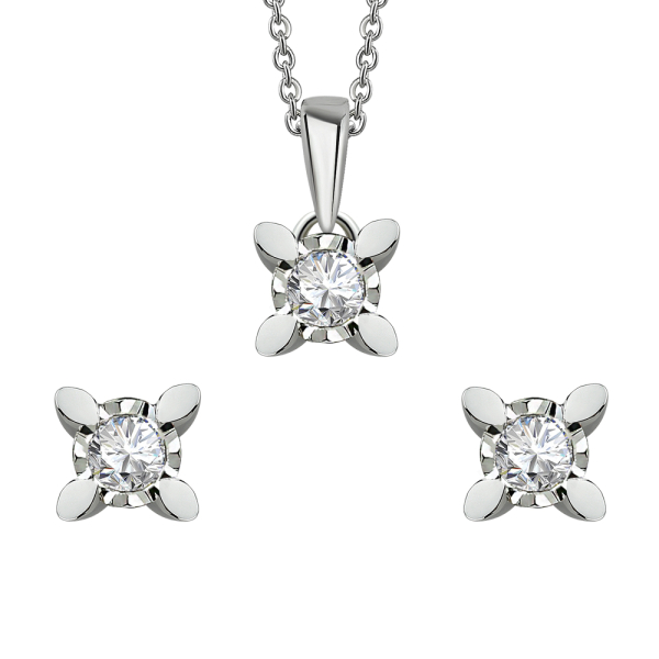 Pırlanta Miracle Kolye Küpe